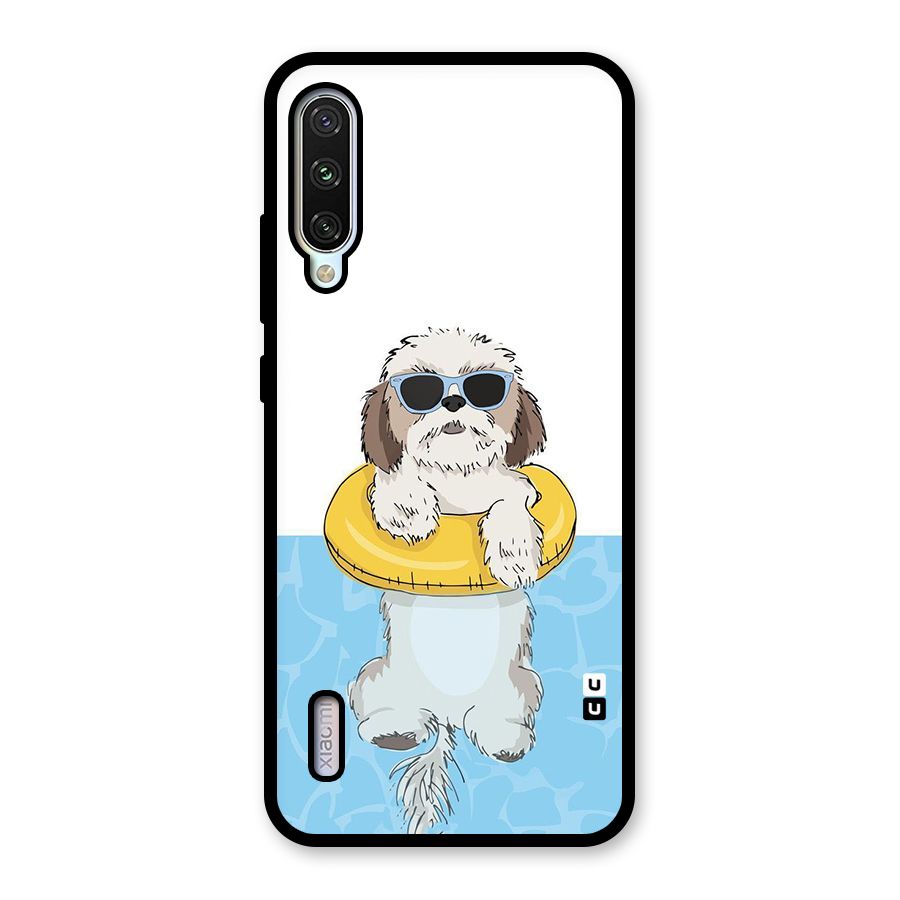 Swimming Doggo Glass Back Case for Mi A3