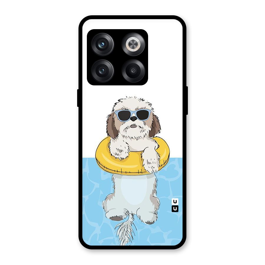 Swimming Doggo Glass Back Case for OnePlus 10T