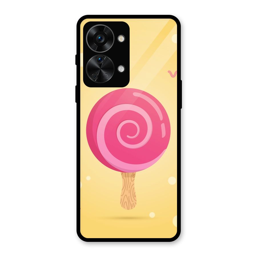 Swirl Ice Cream Glass Back Case for OnePlus Nord 2T