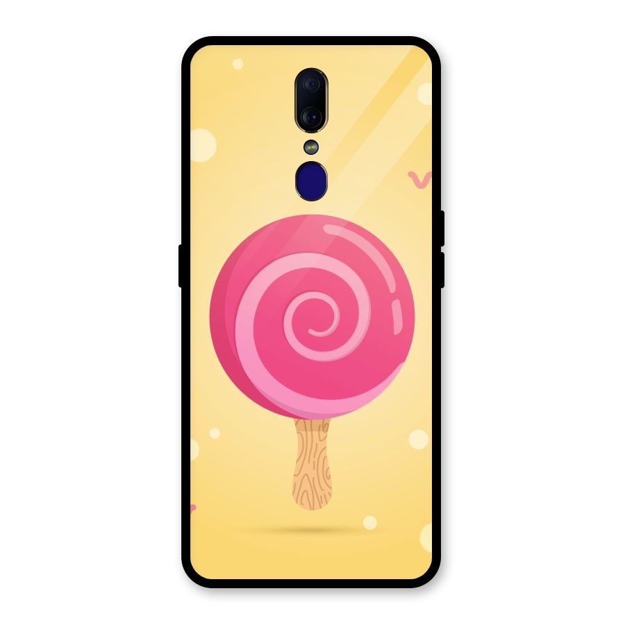 Swirl Ice Cream Glass Back Case for Oppo F11