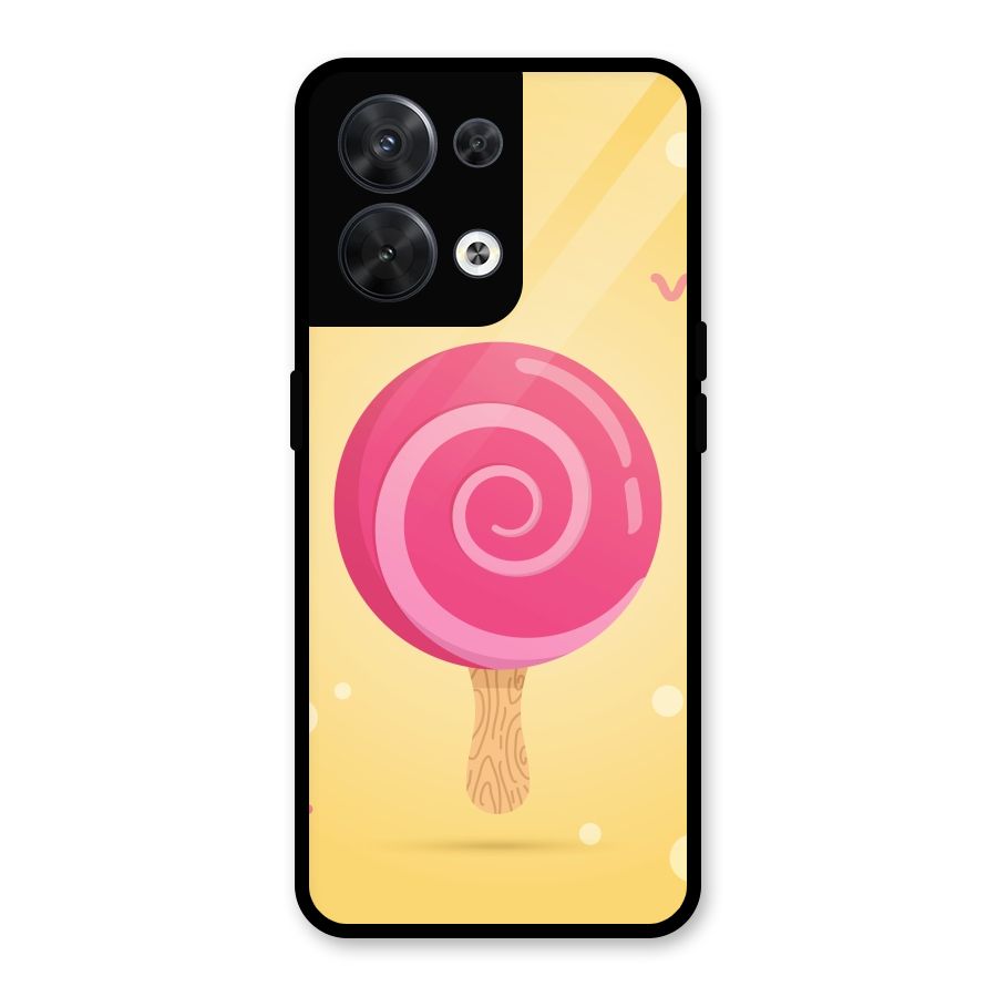 Swirl Ice Cream Glass Back Case for Oppo Reno8 5G
