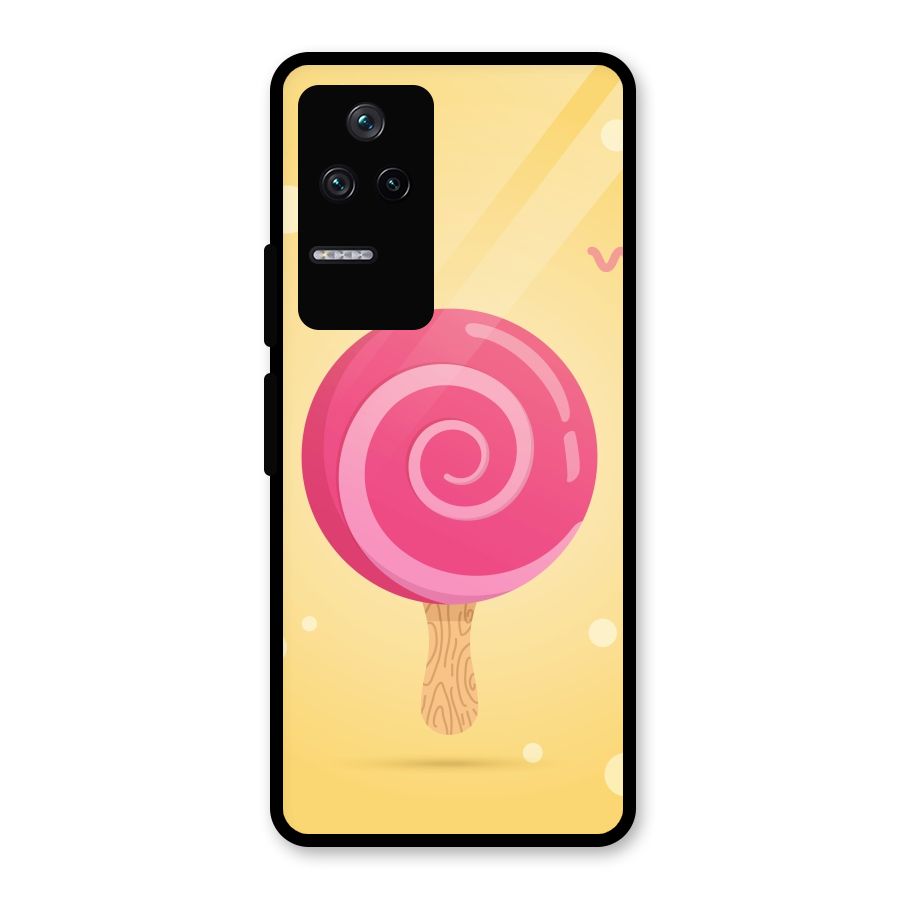 Swirl Ice Cream Glass Back Case for Poco F4 5G