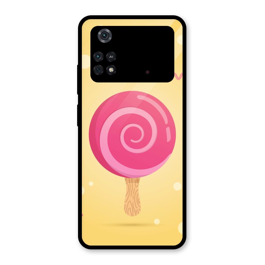 Swirl Ice Cream Glass Back Case for Poco M4 Pro 4G