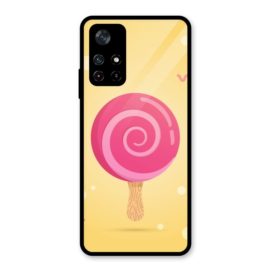 Swirl Ice Cream Glass Back Case for Poco M4 Pro 5G