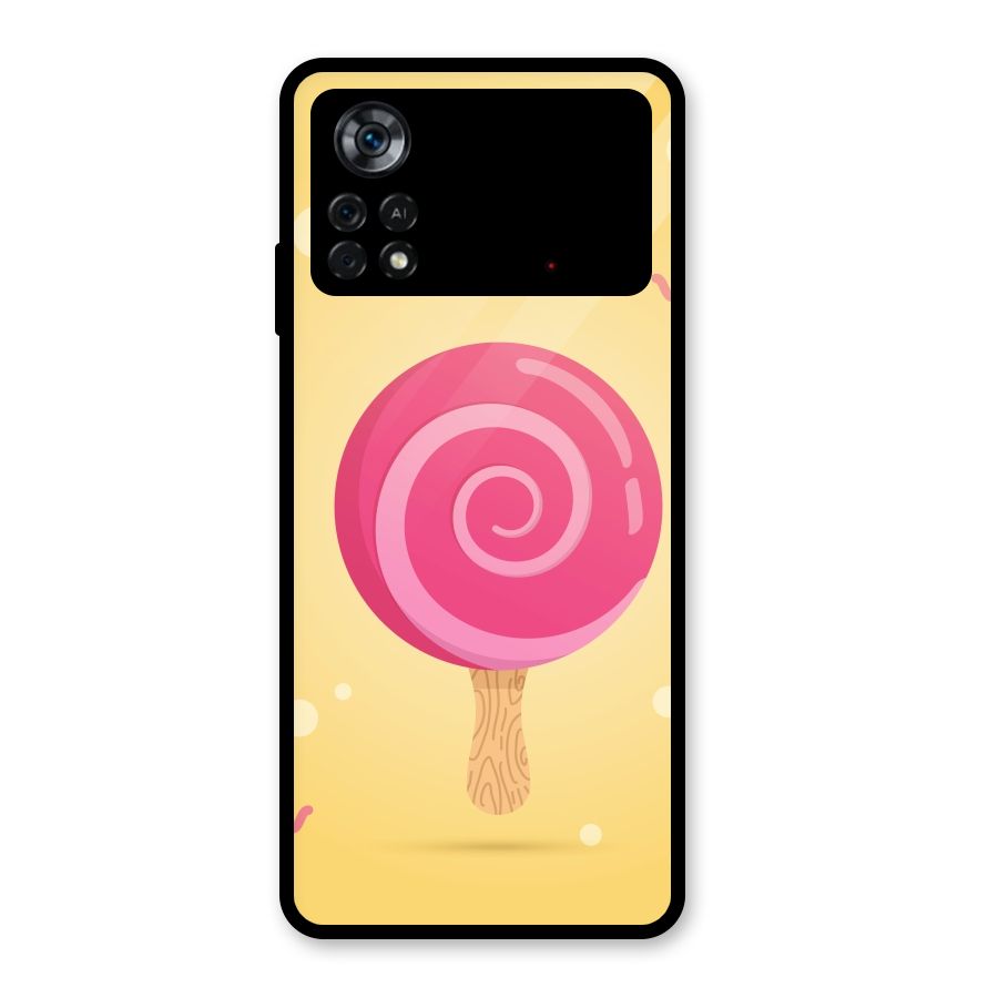 Swirl Ice Cream Glass Back Case for Poco X4 Pro 5G