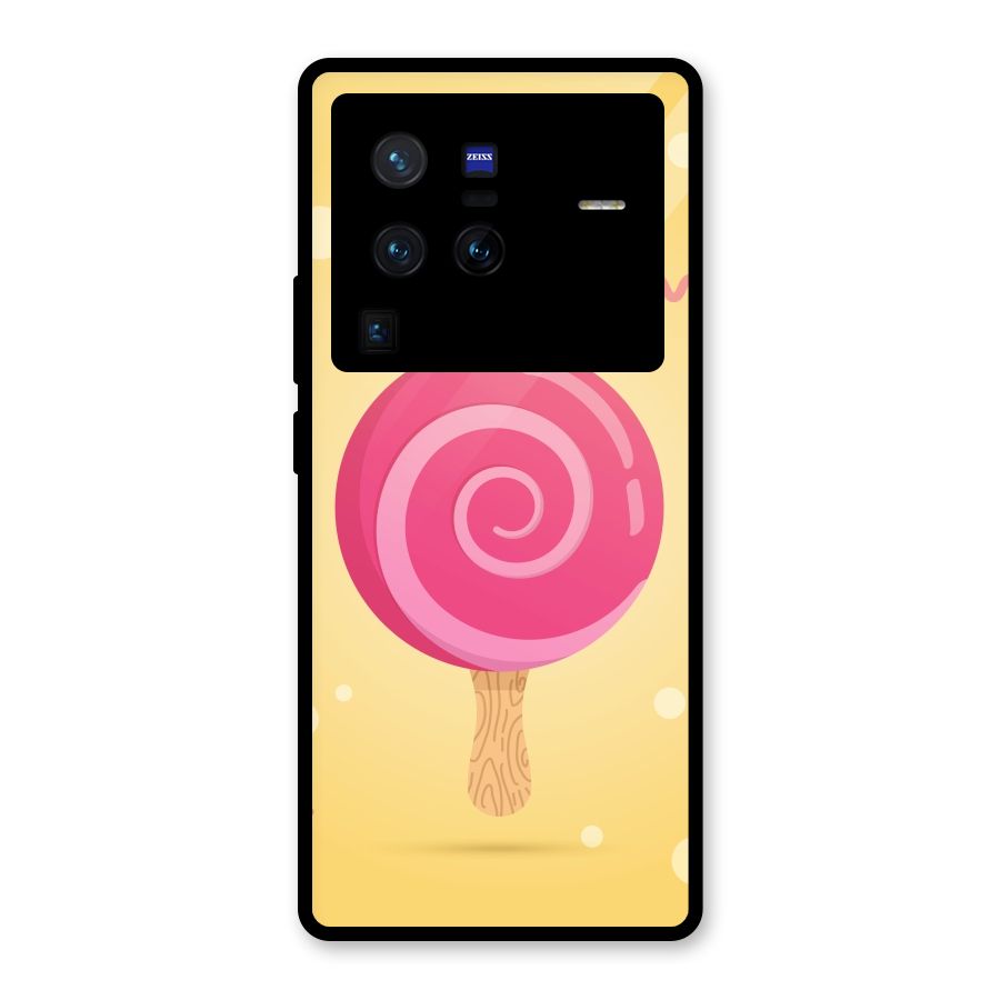Swirl Ice Cream Glass Back Case for Vivo X80 Pro