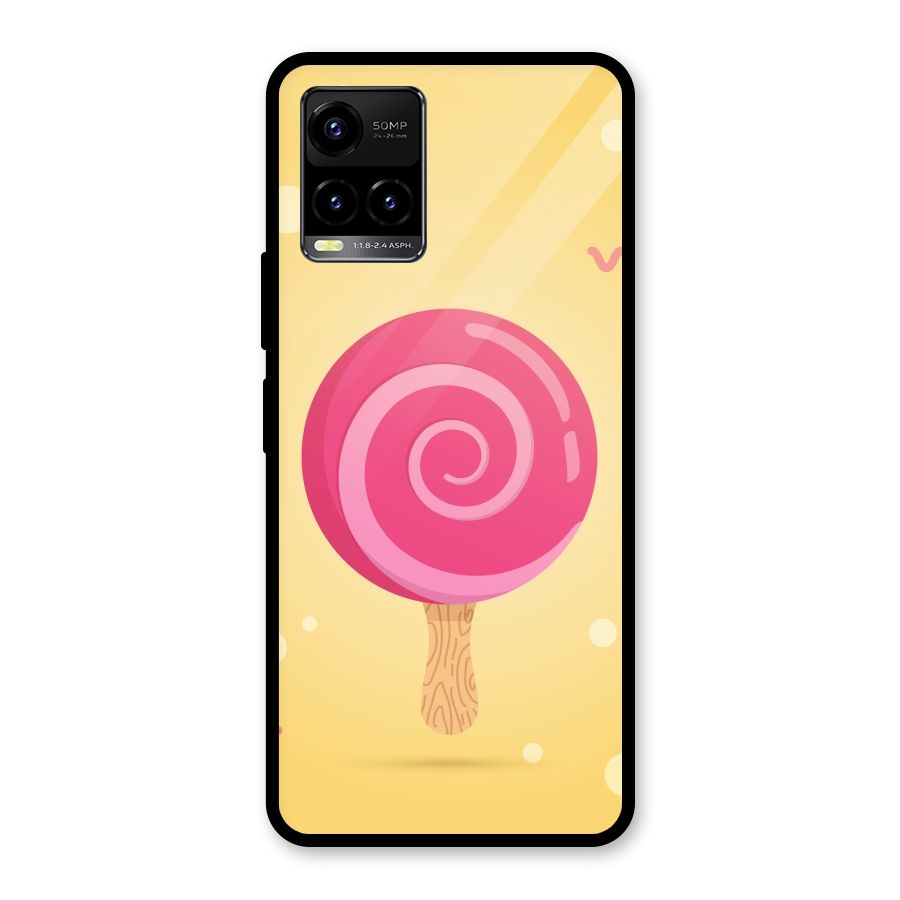 Swirl Ice Cream Glass Back Case for Vivo Y21T