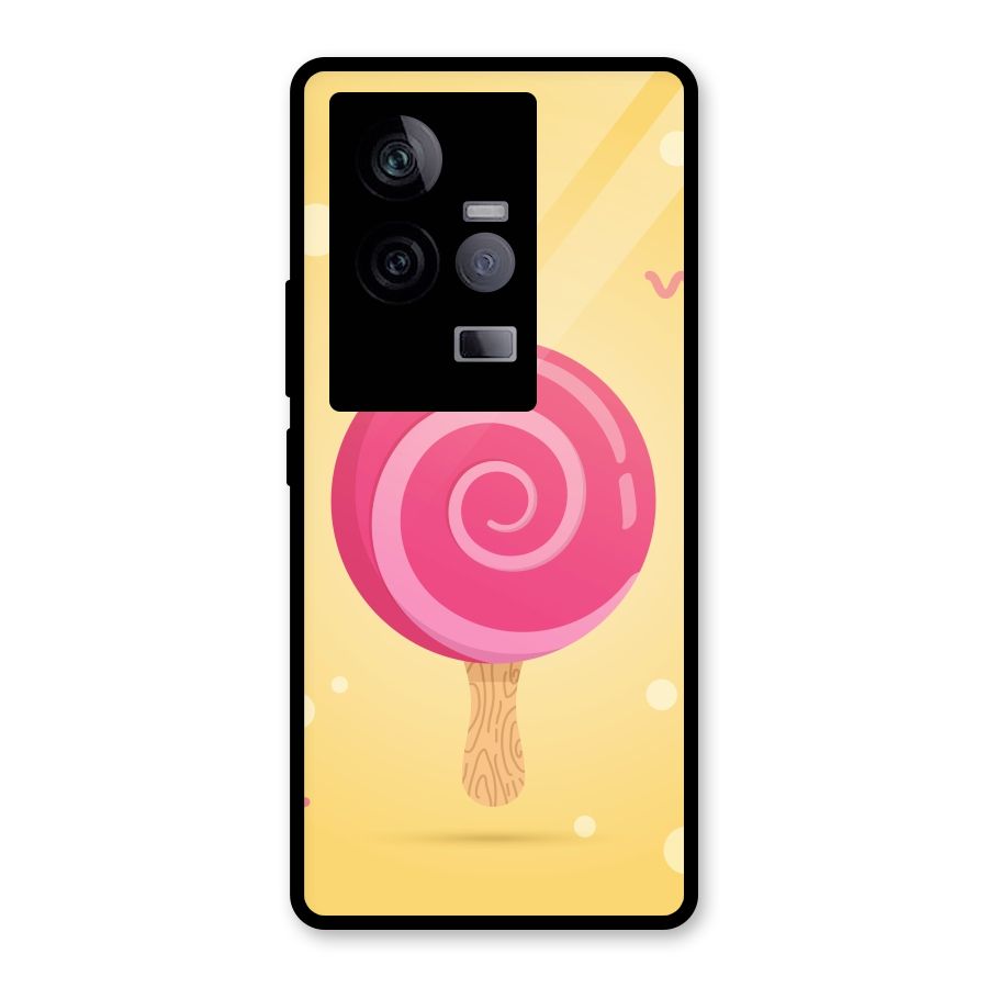 Swirl Ice Cream Glass Back Case for Vivo iQOO 11 5G