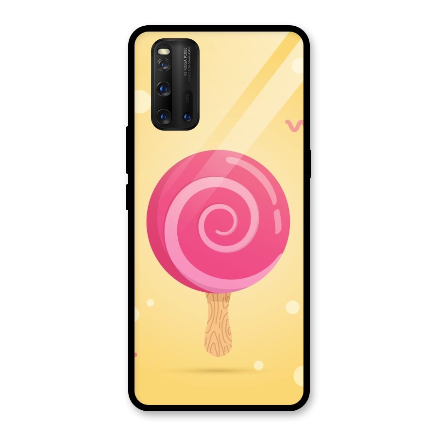 Swirl Ice Cream Glass Back Case for Vivo iQOO 3
