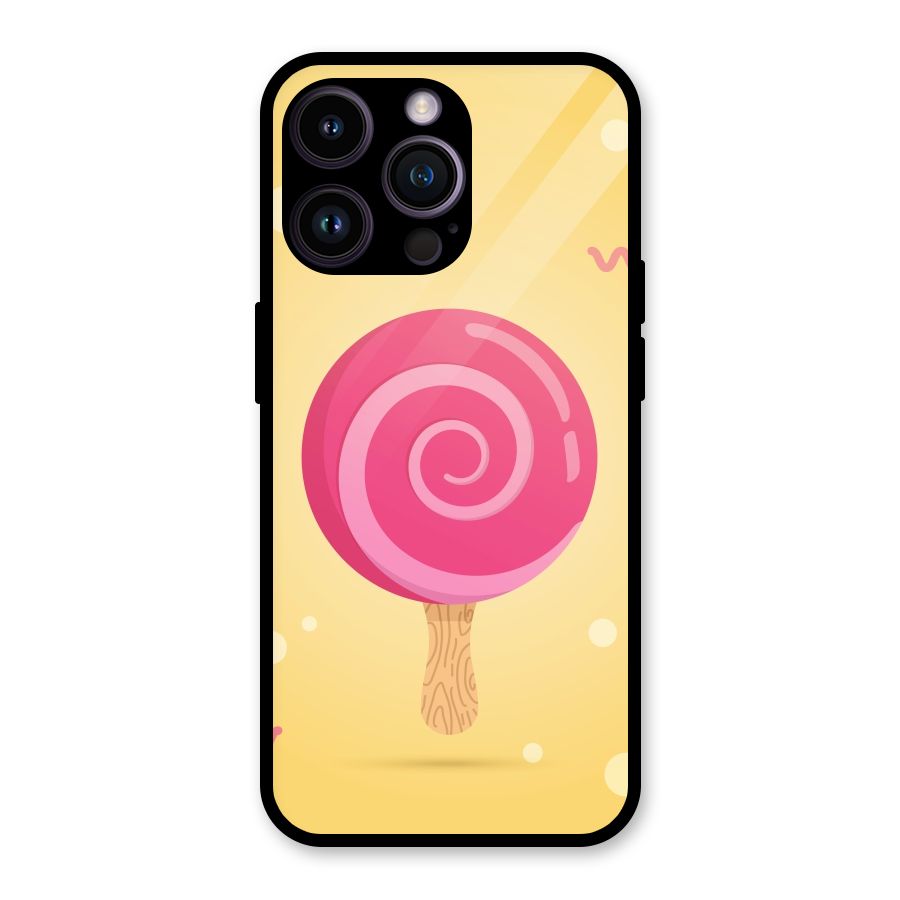 Swirl Ice Cream Glass Back Case for iPhone 14 Pro Max