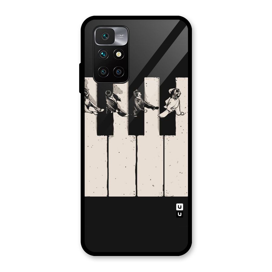 Talk A Walk Glass Back Case for Redmi 10 Prime