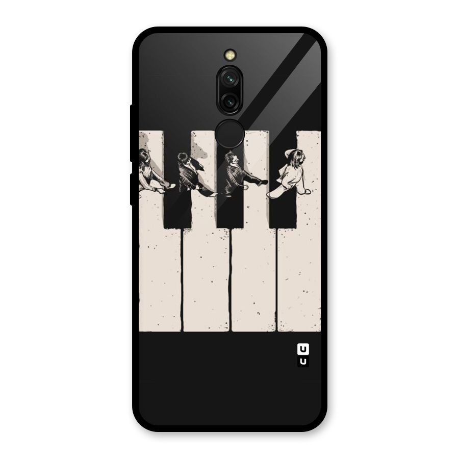 Talk A Walk Glass Back Case for Redmi 8