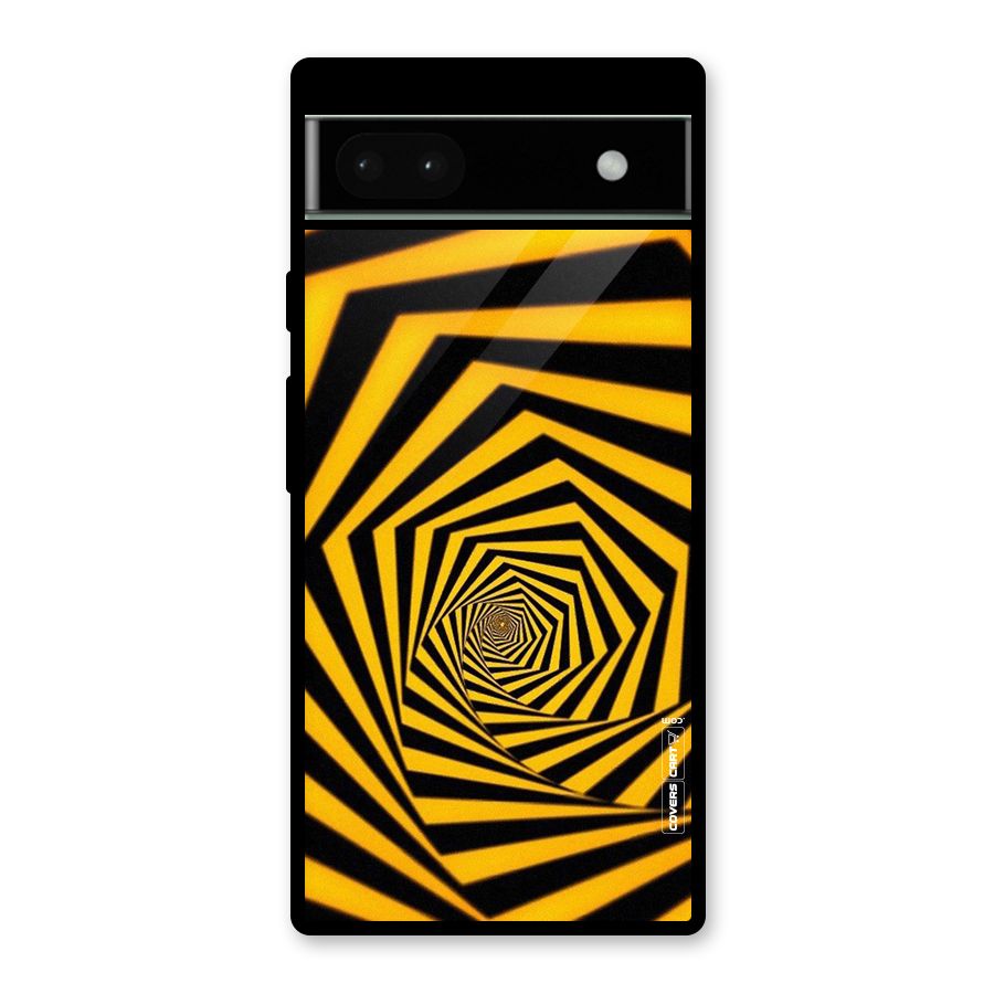 Taxi Pattern Glass Back Case for Google Pixel 6a
