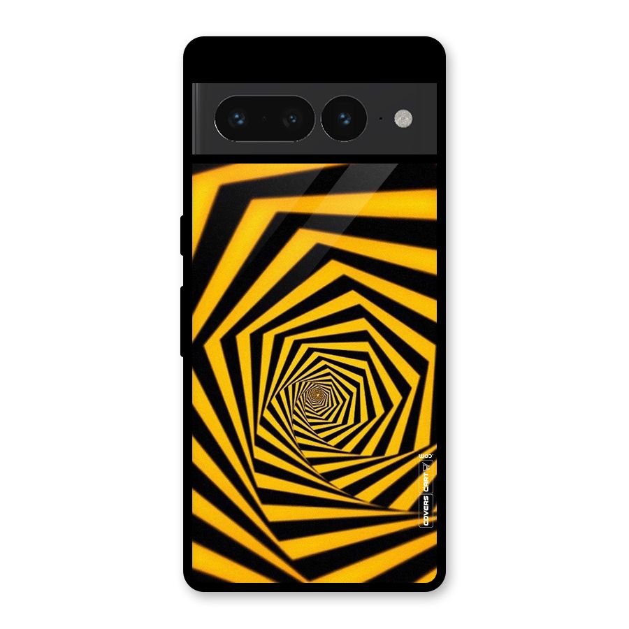 Taxi Pattern Glass Back Case for Google Pixel 7 Pro