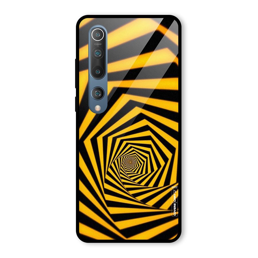 Taxi Pattern Glass Back Case for Mi 10