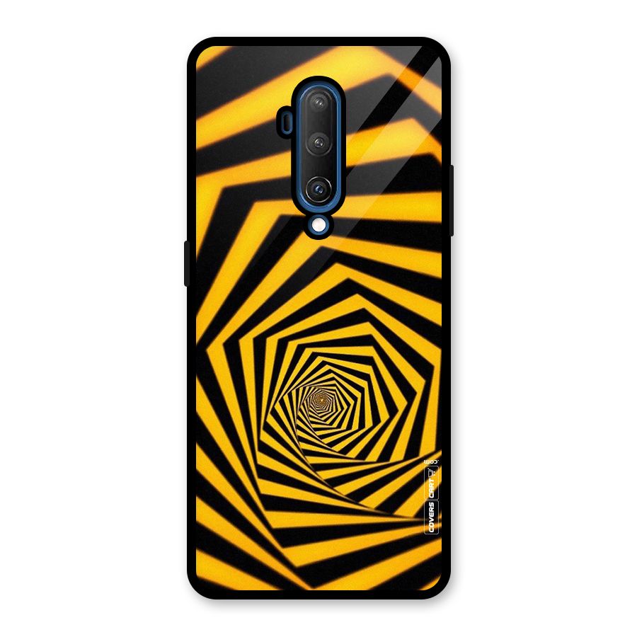 Taxi Pattern Glass Back Case for OnePlus 7T Pro