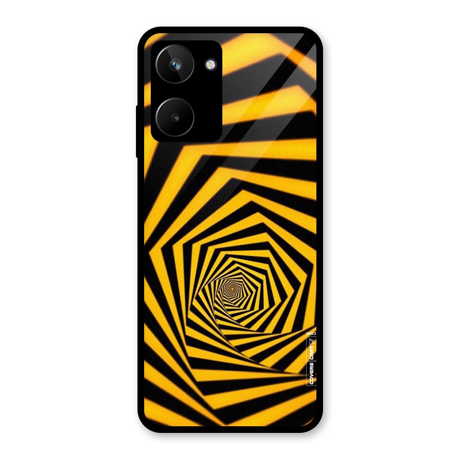 Taxi Pattern Glass Back Case for Realme 10
