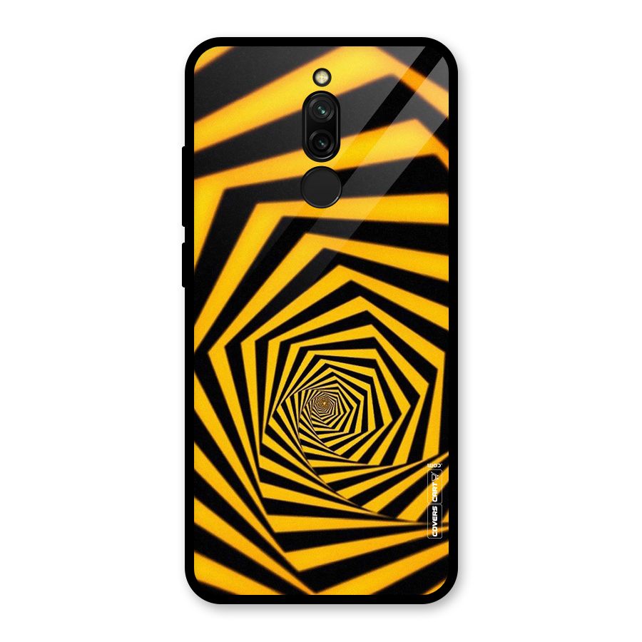 Taxi Pattern Glass Back Case for Redmi 8