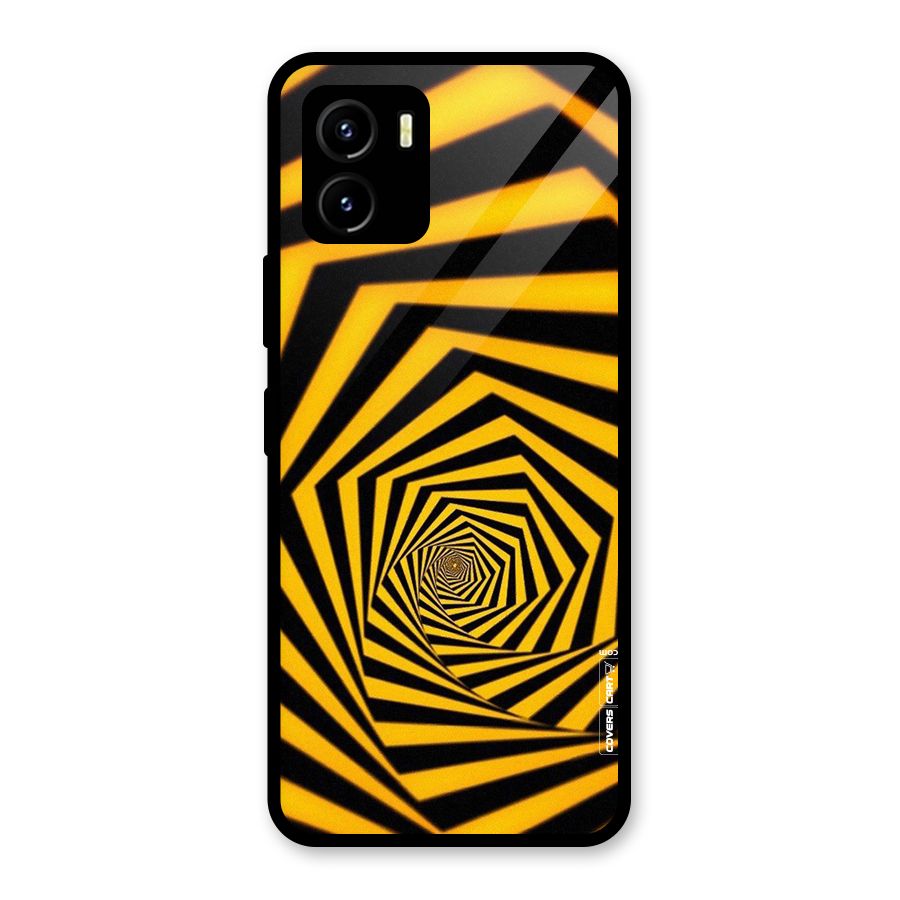 Taxi Pattern Glass Back Case for Vivo Y15s