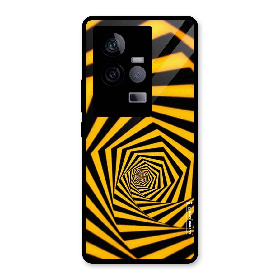 Taxi Pattern Glass Back Case for Vivo iQOO 11 5G