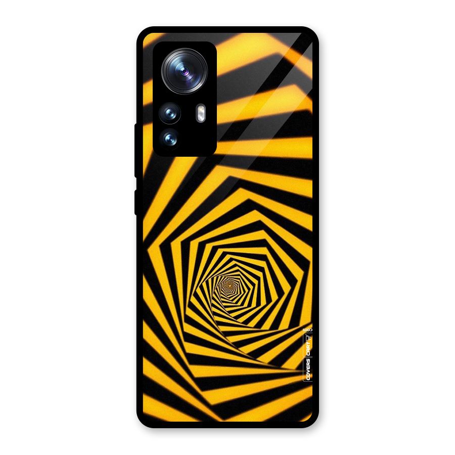 Taxi Pattern Glass Back Case for Xiaomi 12 Pro