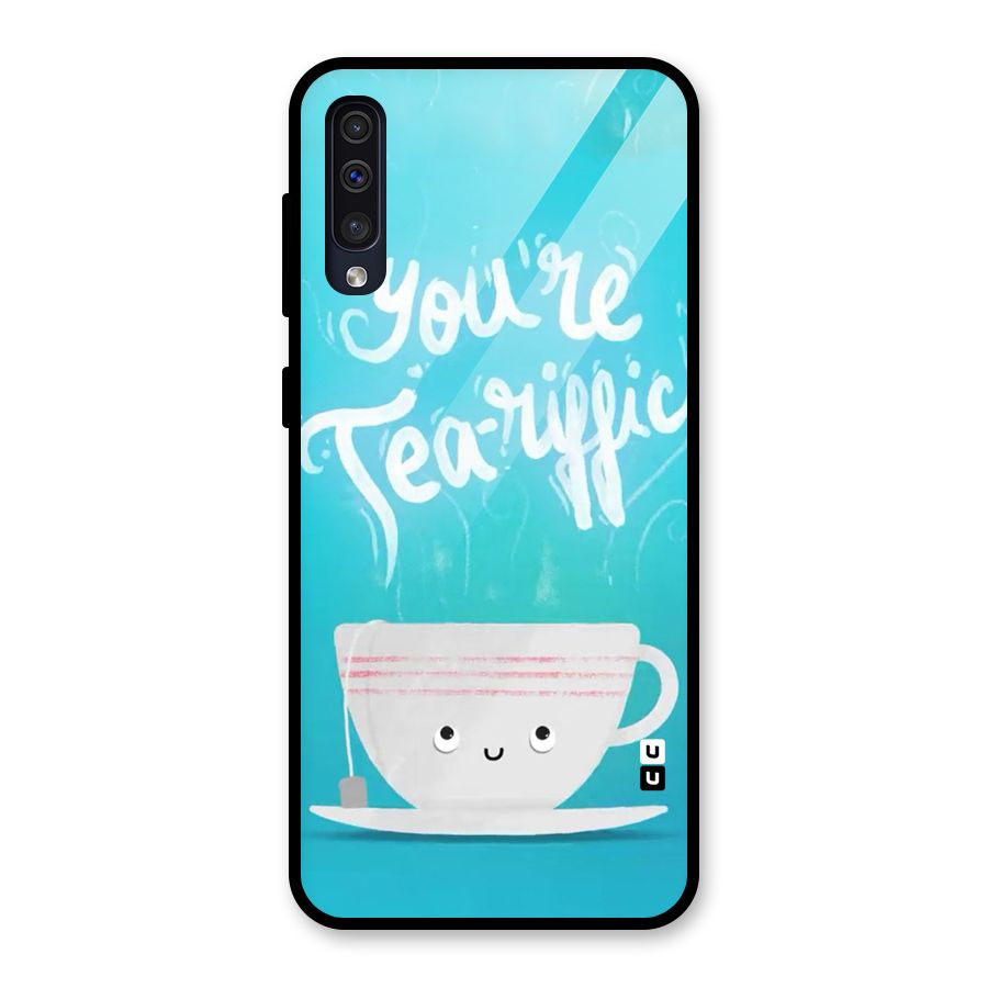 Tea-rific Glass Back Case for Galaxy A30s
