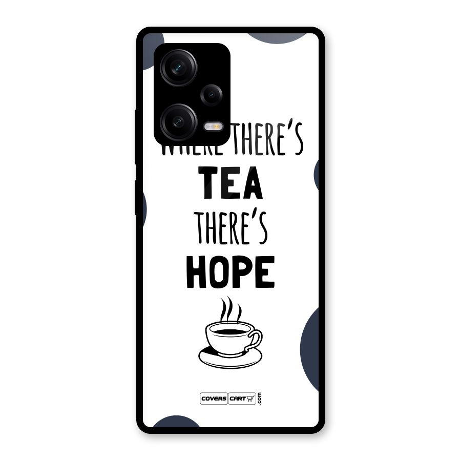 Tea Hope Glass Back Case for Redmi Note 12 Pro