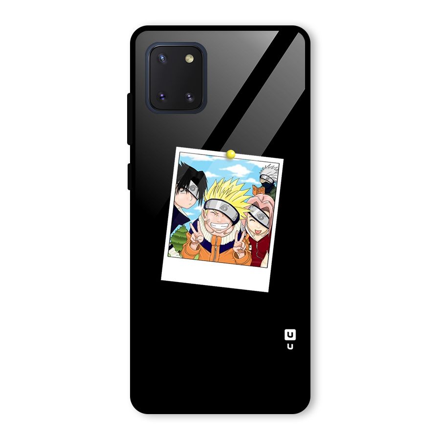 Team Kakashi Cute Glass Back Case for Galaxy Note 10 Lite