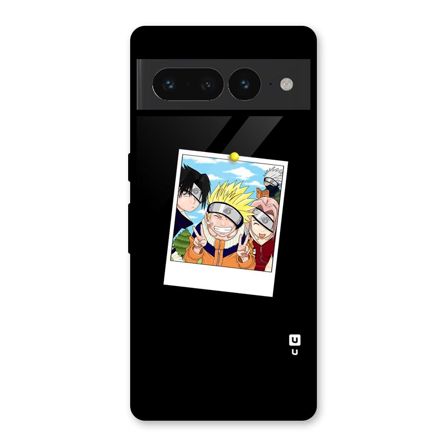 Team Kakashi Cute Glass Back Case for Google Pixel 7 Pro