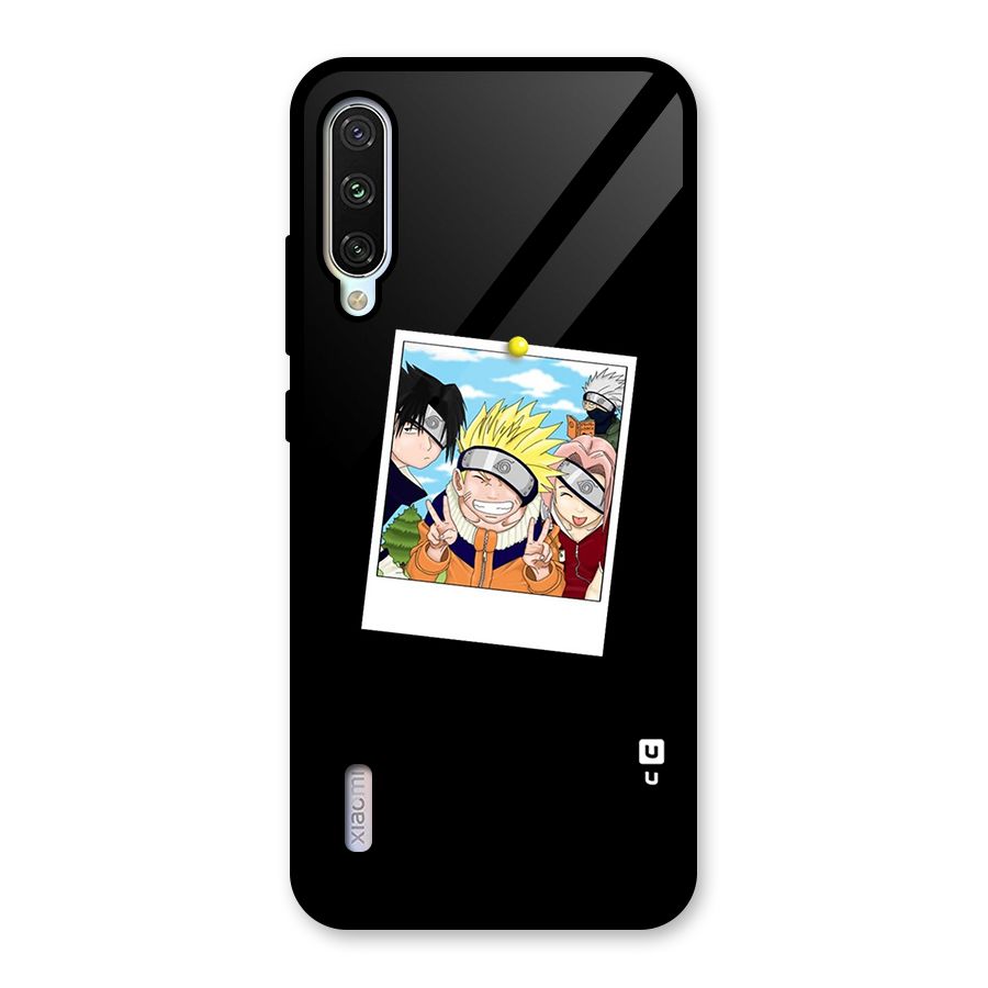 Team Kakashi Cute Glass Back Case for Mi A3