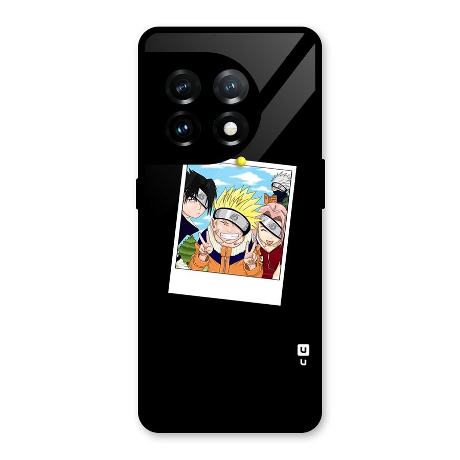 Team Kakashi Cute Glass Back Case for OnePlus 11