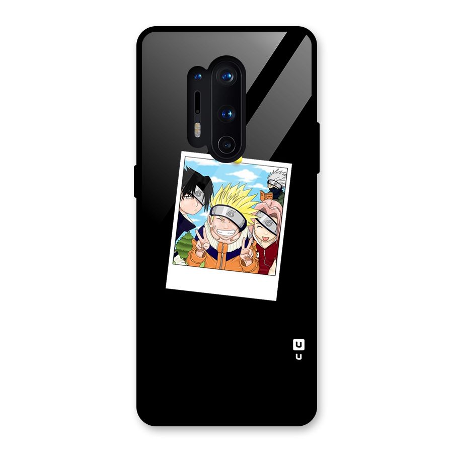 Team Kakashi Cute Glass Back Case for OnePlus 8 Pro