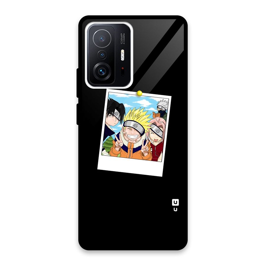 Team Kakashi Cute Glass Back Case for Xiaomi 11T Pro