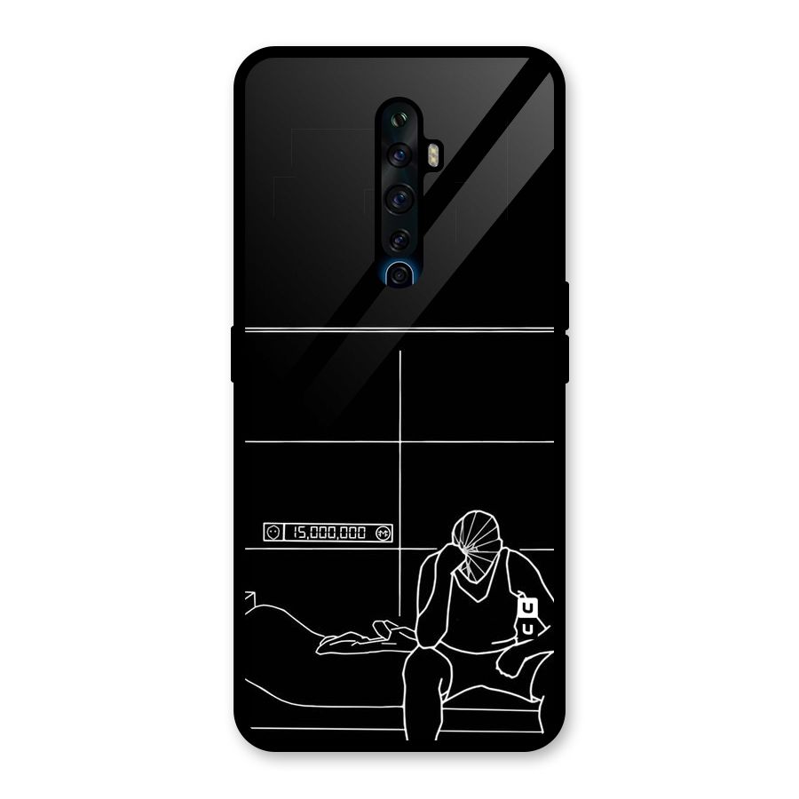 Teen Merits Glass Back Case for Oppo Reno2 F