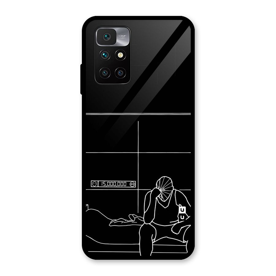 Teen Merits Glass Back Case for Redmi 10 Prime