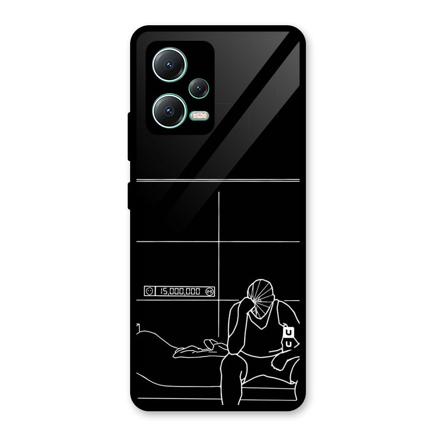 Teen Merits Glass Back Case for Redmi Note 12 5G