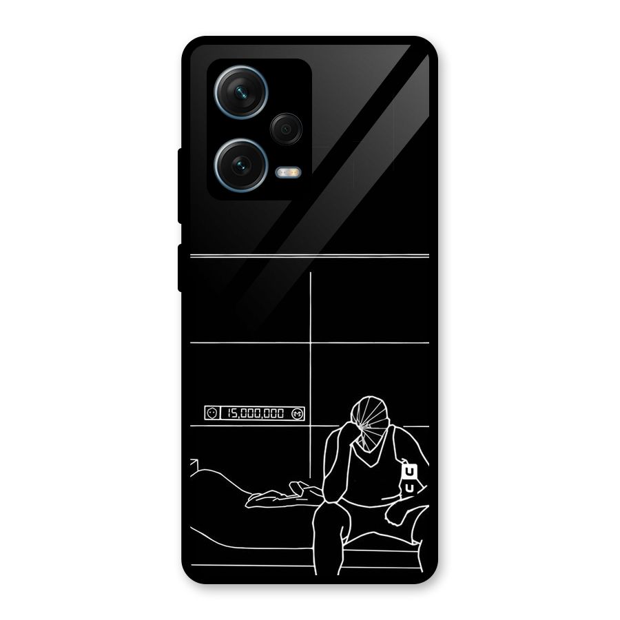 Teen Merits Glass Back Case for Redmi Note 12 Pro Plus 5G