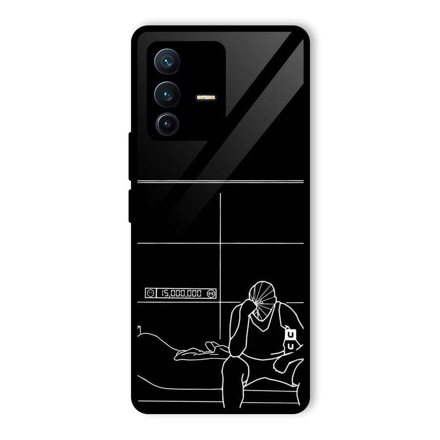 Teen Merits Glass Back Case for Vivo V23 Pro