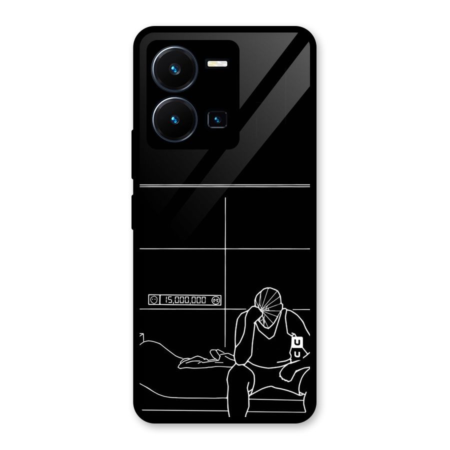 Teen Merits Glass Back Case for Vivo Y35