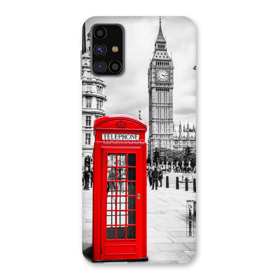 Telephone Booth Back Case for Galaxy M31s