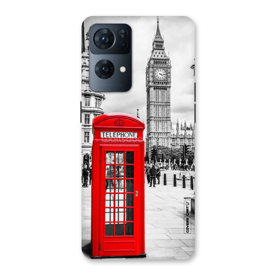Telephone Booth Back Case for Oppo Reno7 Pro 5G