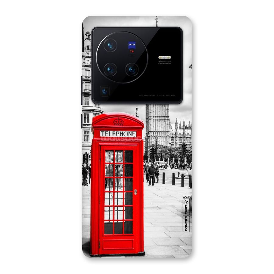 Telephone Booth Back Case for Vivo X80 Pro