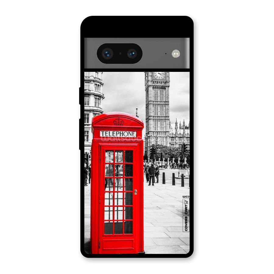 Telephone Booth Glass Back Case for Google Pixel 7