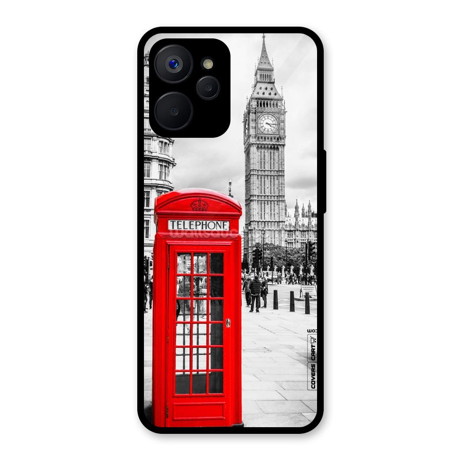 Telephone Booth Glass Back Case for Realme 9i 5G