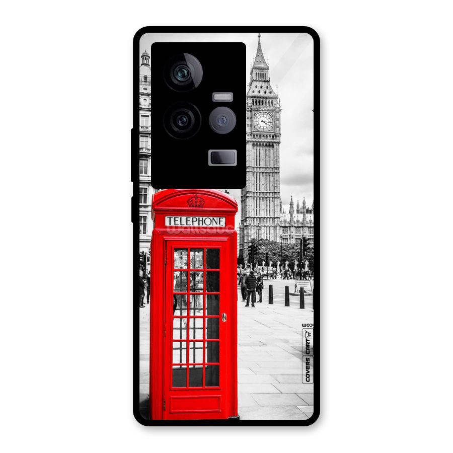 Telephone Booth Glass Back Case for Vivo iQOO 11 5G
