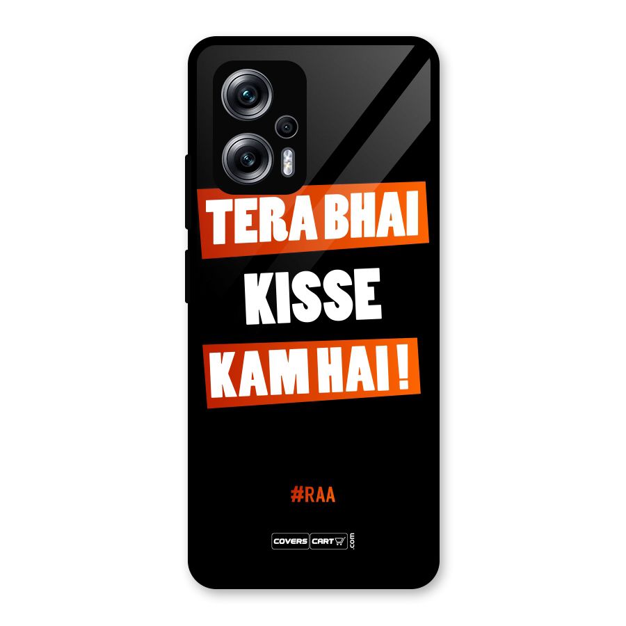Tera Bhai Kisse Kam Hai Glass Back Case for Redmi K50i