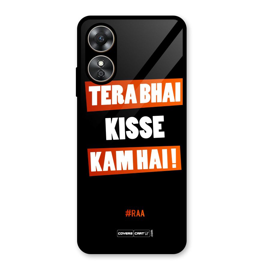 Tera Bhai Raftaar Glass Back Case for Oppo A17