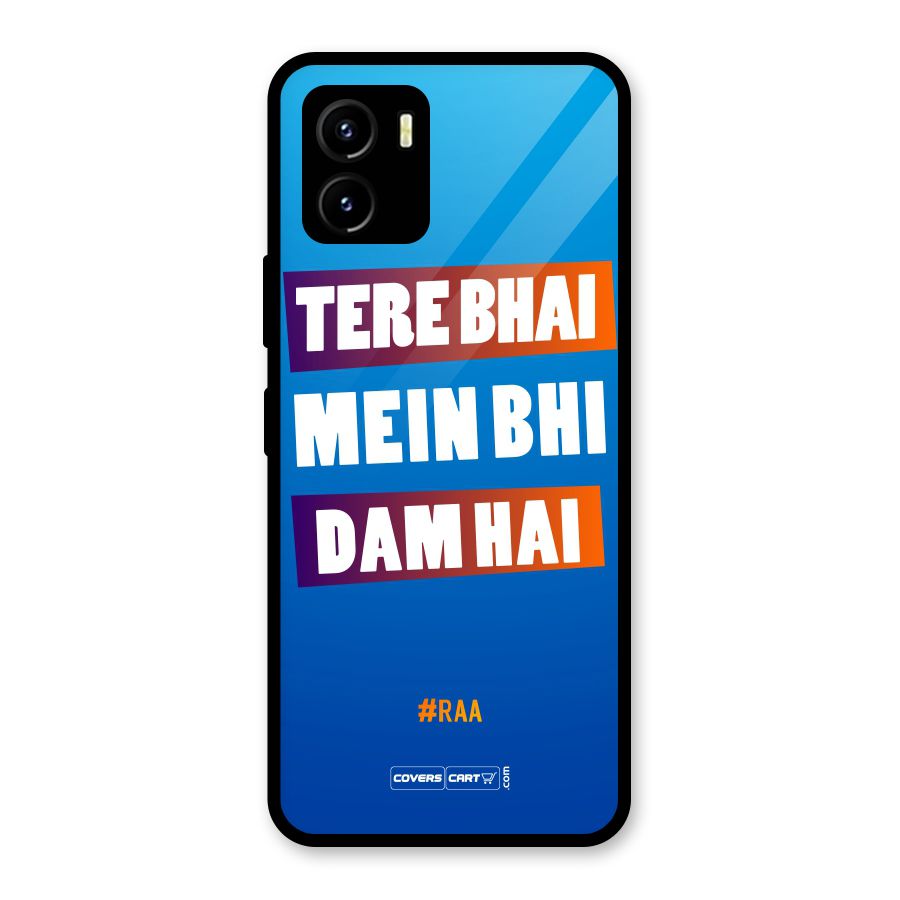 Tere Bhai Me Bhi Dam Hai Glass Back Case for Vivo Y15s