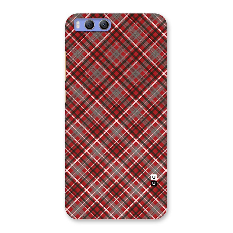 Textile Check Pattern Back Case for Xiaomi Mi 6