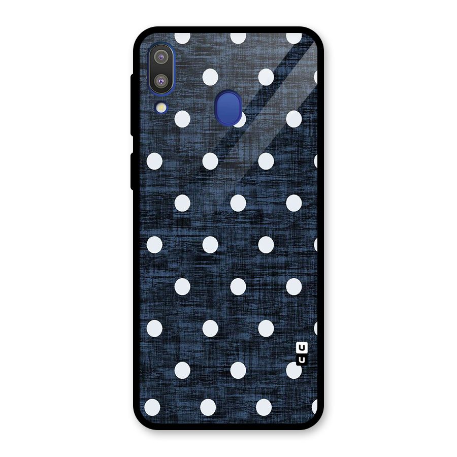 Textured Dots Glass Back Case for Galaxy M20